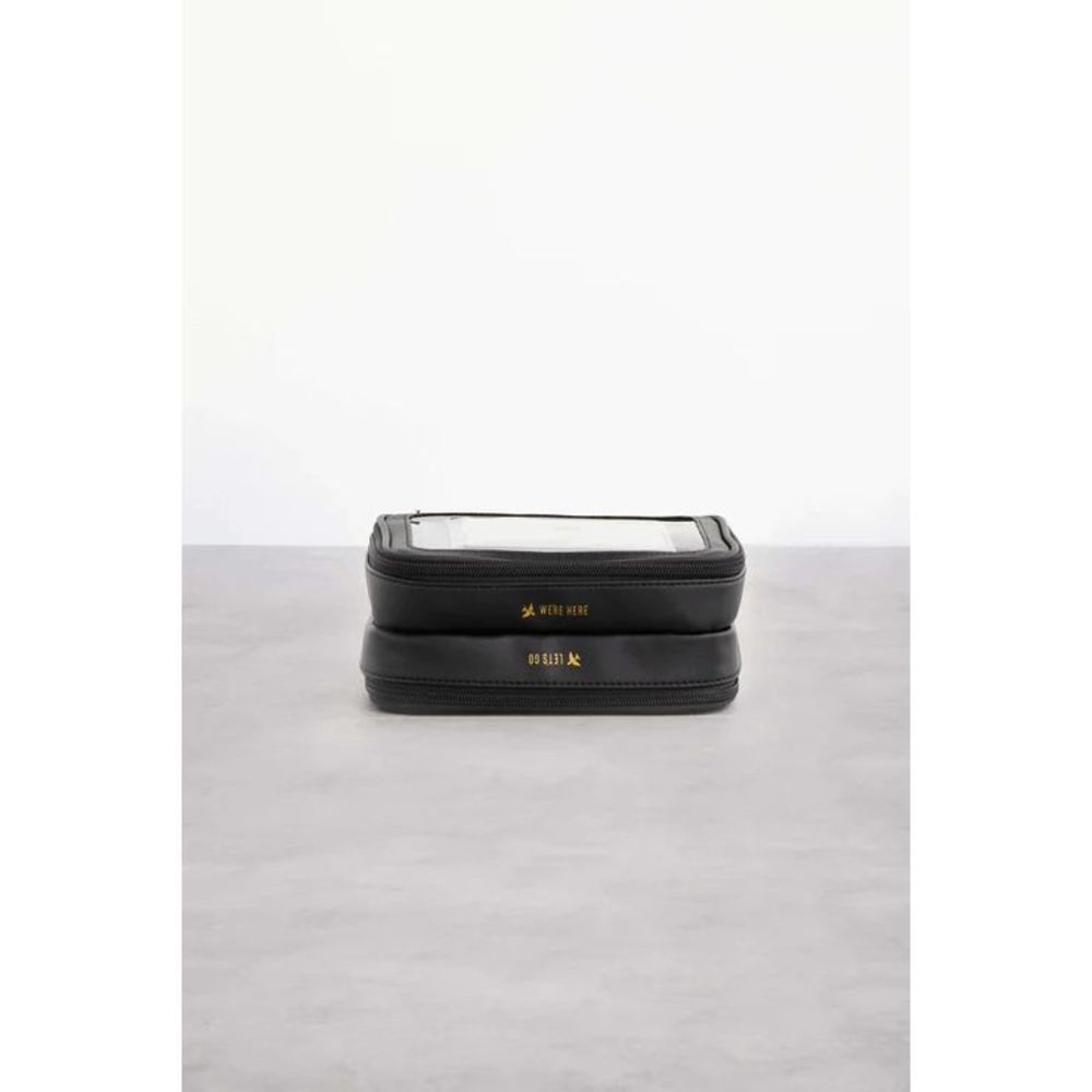 NWT Beis On the Go Essential Cosmetic Case in Black - Picture 3 of 7